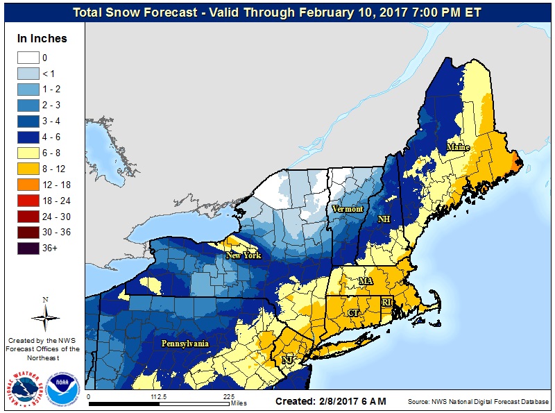 Snowfall Map New York Snowfall Maps / The moderating influence of the